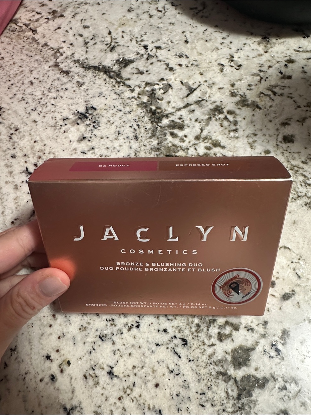 Jaclyn Cosmetics Bronze & Blushing Duo — Be Rouge / Espresso Shot